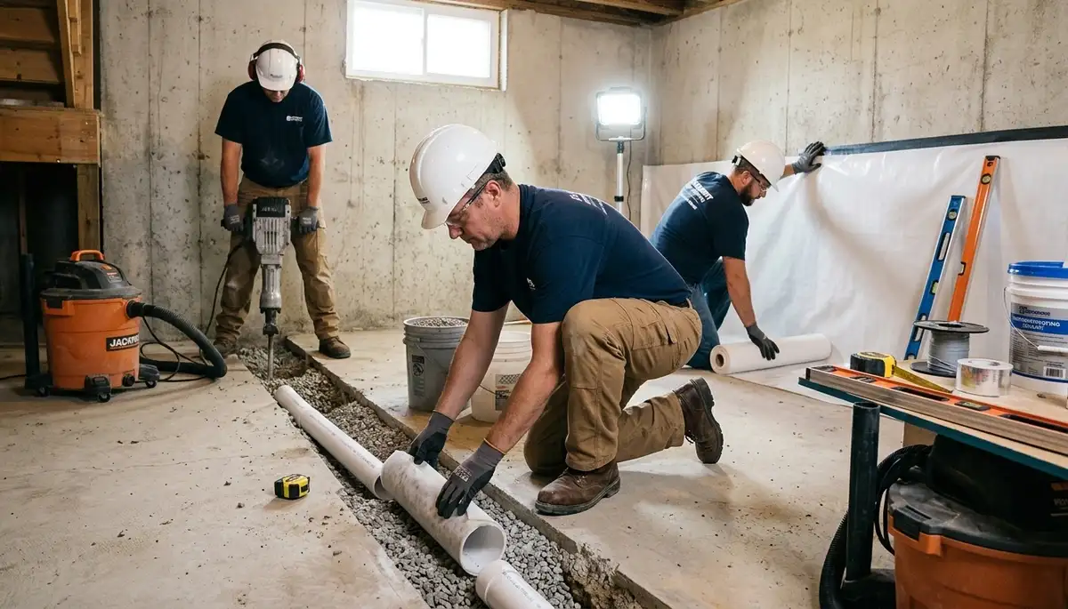 Basement waterproofing service in Independence, MO for water-damage protection and leak prevention