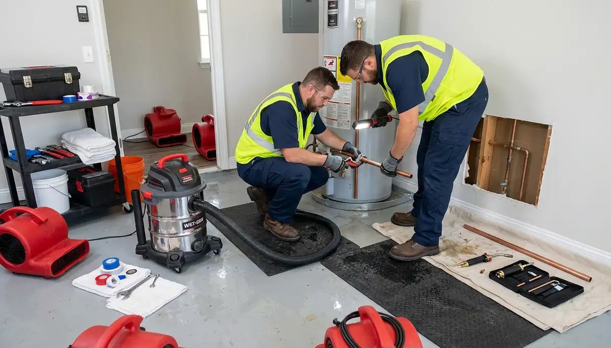 Burst pipe cleanup in Independence, MO for fast home water damage restoration and drying