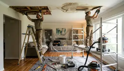 Ceiling water damage repair service for homes in Independence, MO