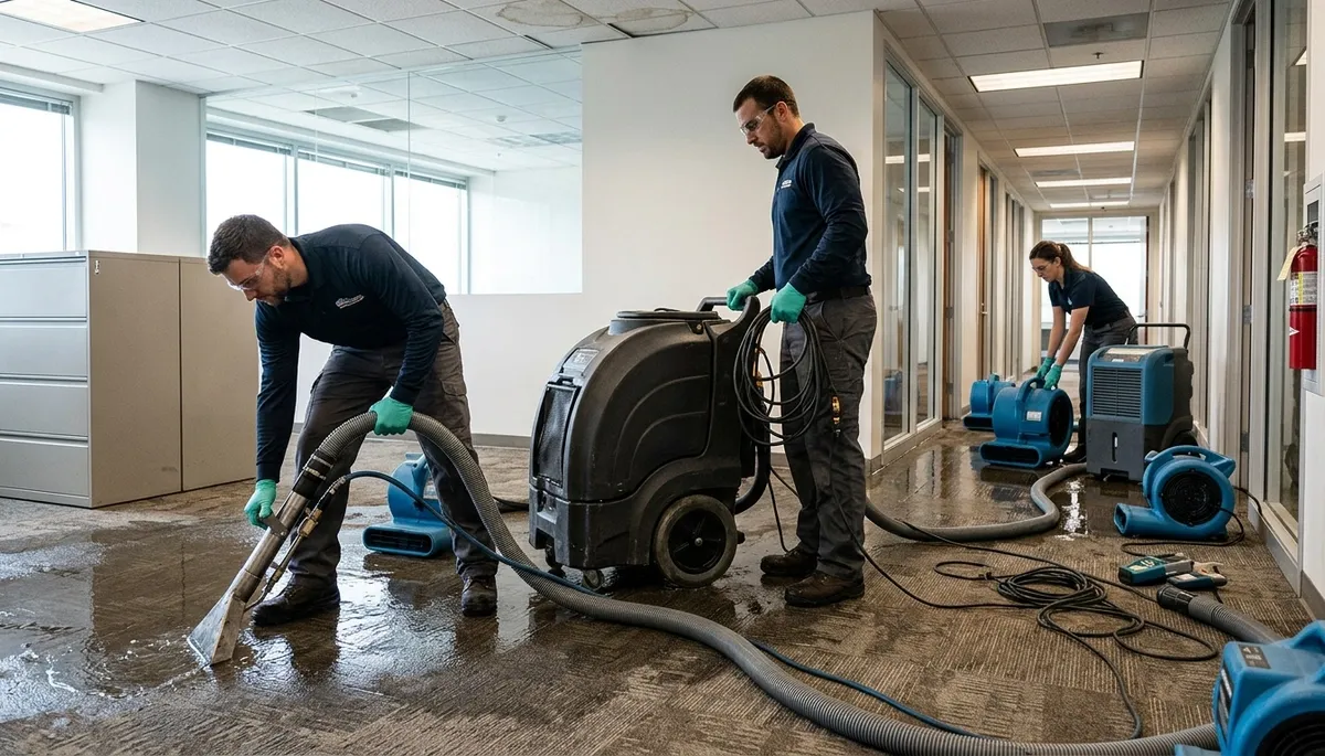 Commercial water damage restoration in Independence, MO for flood and pipe damage cleanup
