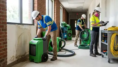 Water damage restoration team in Independence, MO providing emergency cleanup and repair services
