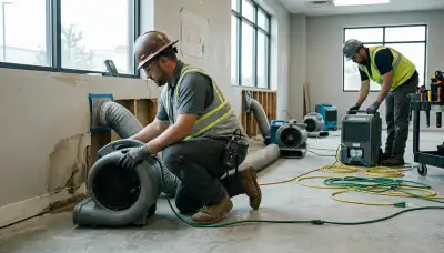 Structural drying equipment in Independence, MO for water damage recovery in a home basement