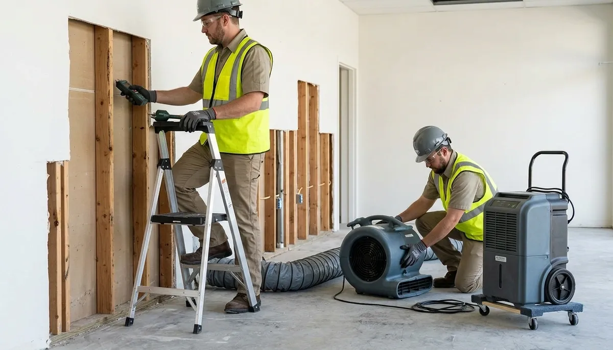 Structural drying equipment for water damage restoration in Independence, MO