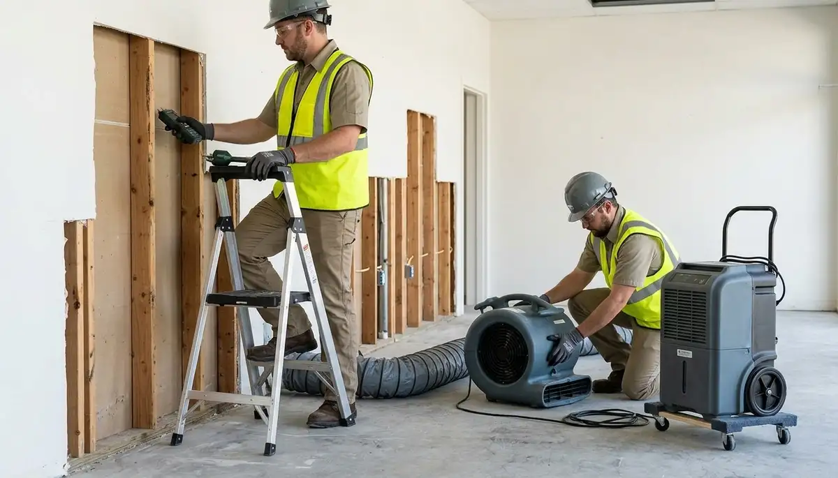 Structural drying equipment for water damage restoration in Independence, MO
