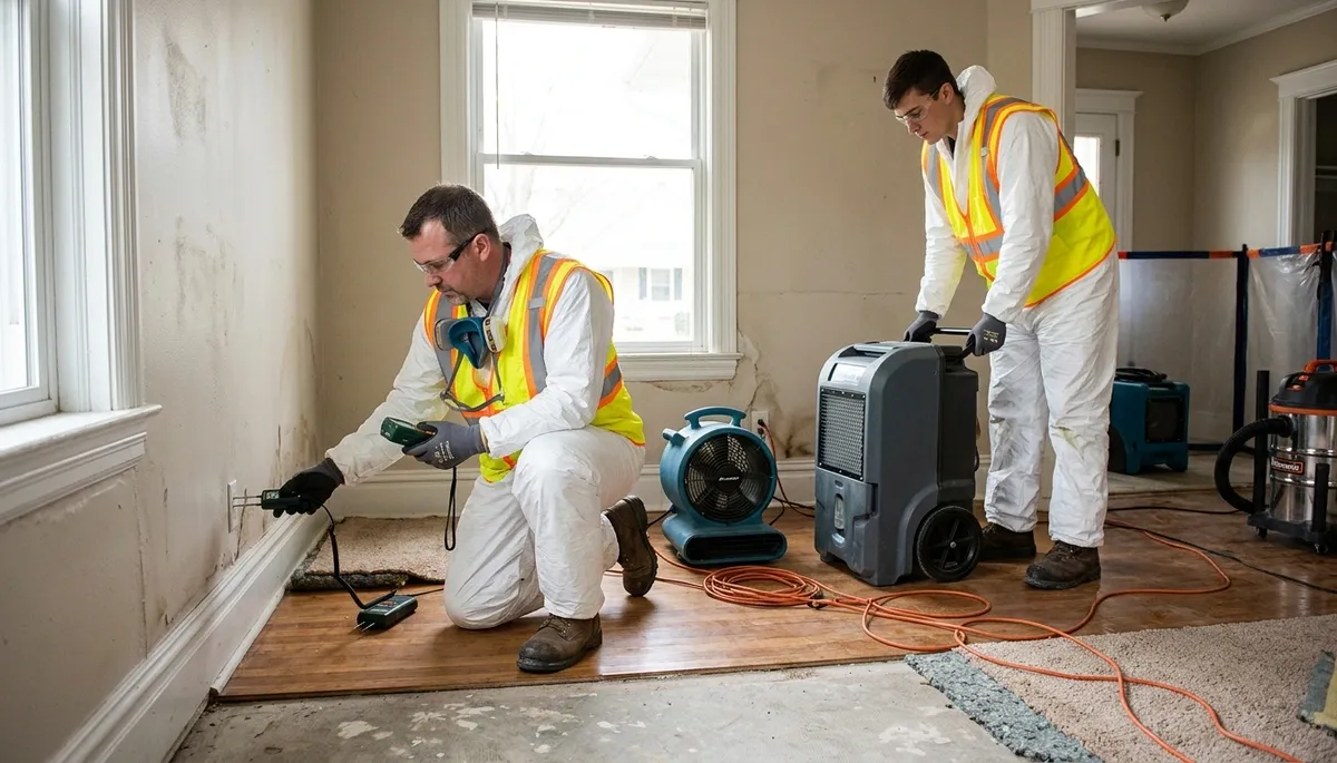 Water damage restoration team serving Independence, MO for emergency cleanup and repair