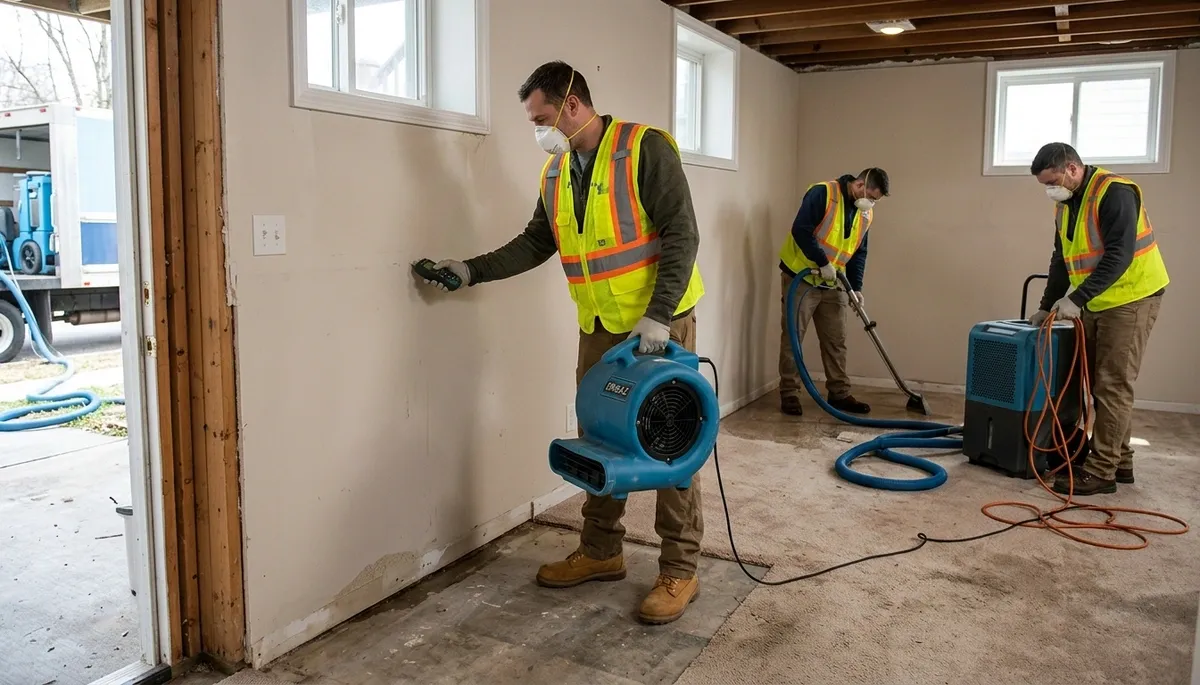Water damage restoration team in Independence, MO providing emergency cleanup and repair services