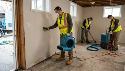 Water damage restoration team in Independence, MO providing emergency cleanup and repair services
