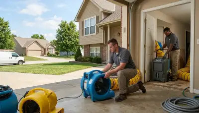 Water damage restoration team serving Independence, MO for emergency cleanup and repairs