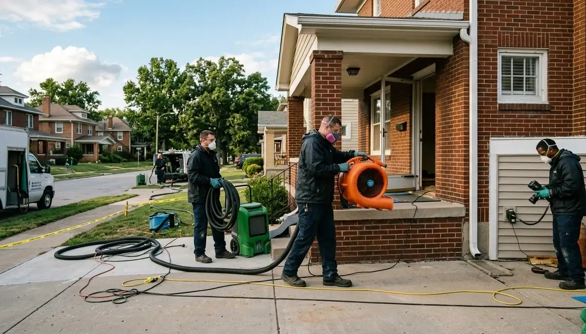 Water damage restoration team serving Independence, MO for emergency cleanup and repairs