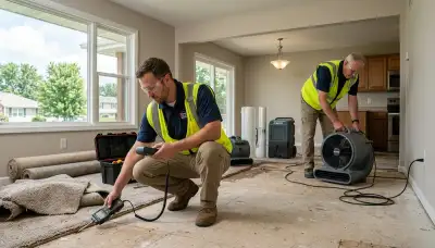 Water damage restoration team serving Independence, MO, for emergency cleanup and repairs