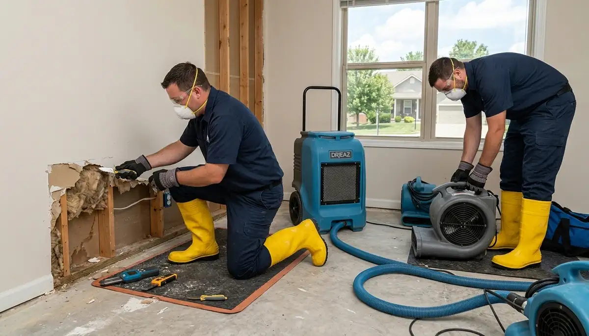 Water damage restoration team serving Independence, MO for emergency cleanup and repair