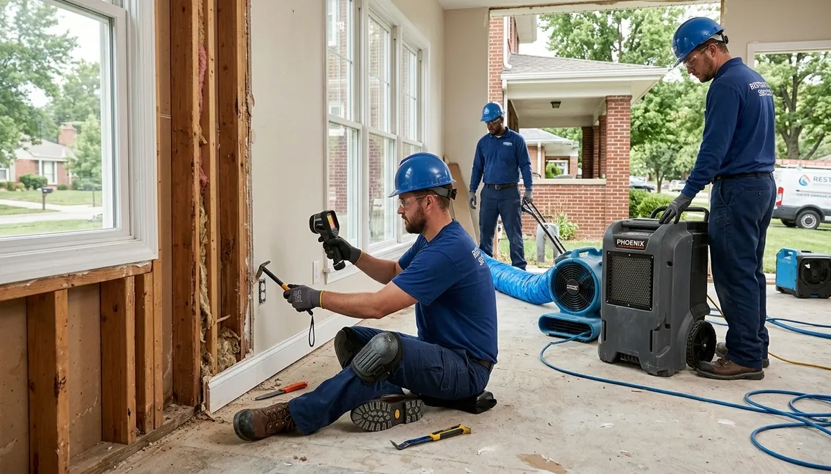Water damage restoration team serving Independence, MO for fast cleanup and drying