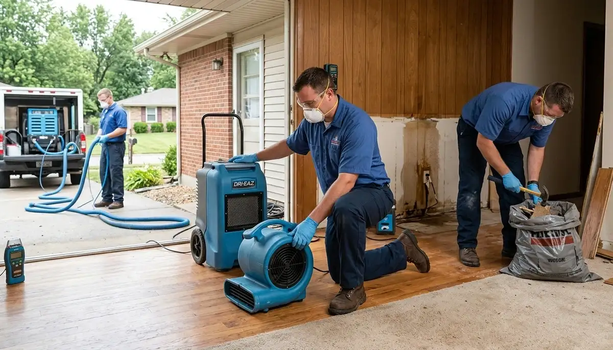 Water damage restoration team serving Independence, MO for fast cleanup and drying