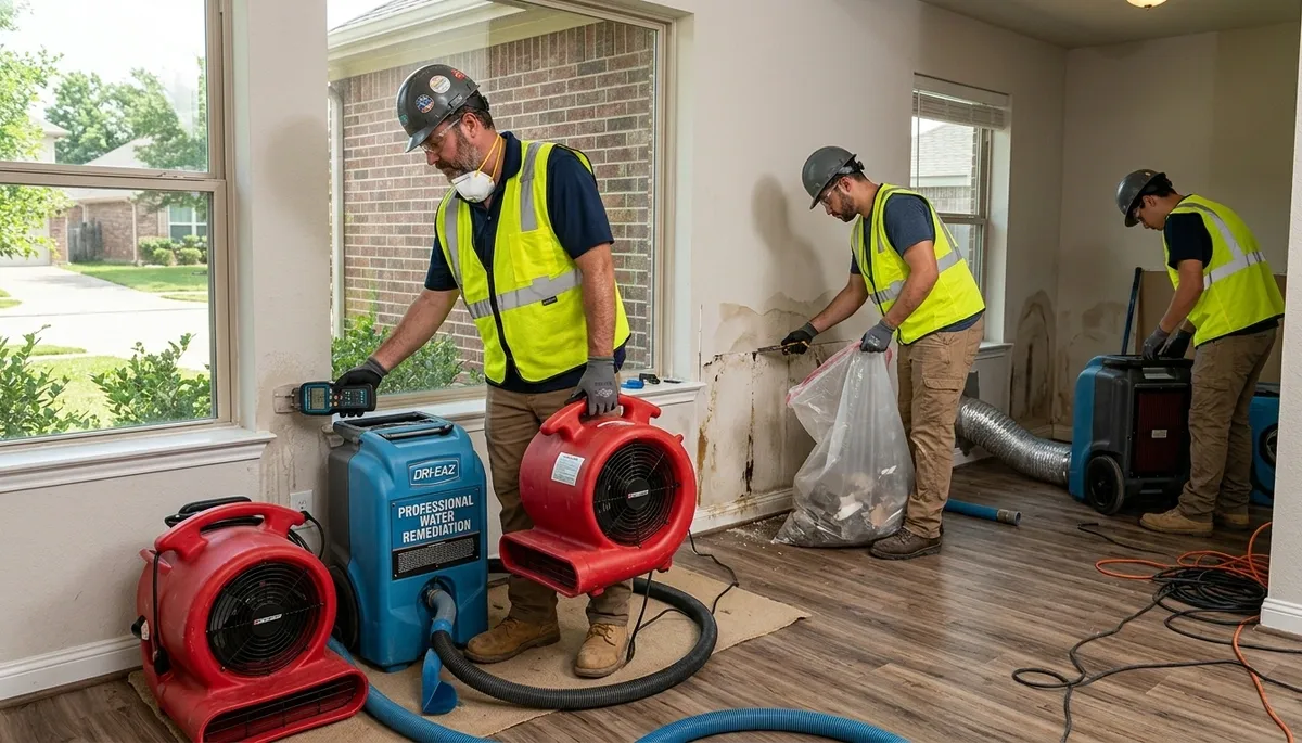 Water damage restoration team serving Independence, MO for emergency cleanup and repairs