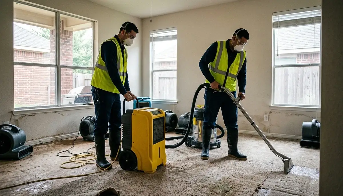 Water damage restoration team serving Independence, MO with professional cleanup and drying services