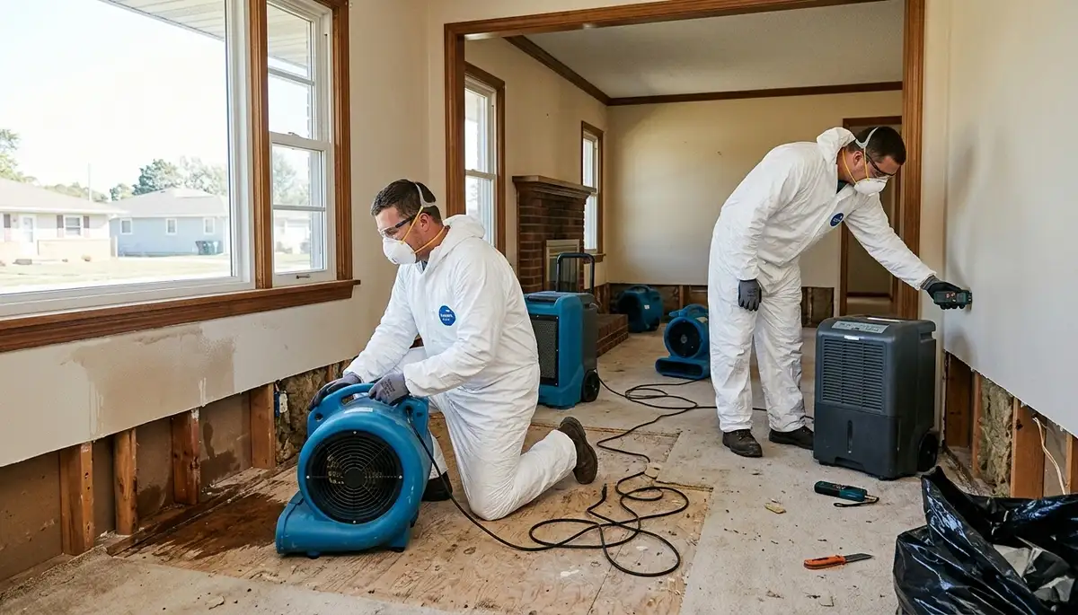 Water damage restoration team serving Independence, MO, providing emergency cleanup and drying services
