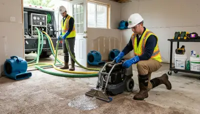 Water extraction service in Independence, MO removing standing water from a home after water damage